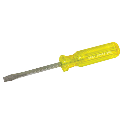 Tournevis fendu, 1/4", 8-1/4" lo, Prise Plastique Par Equipment