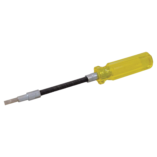 Tournevis &agrave; fente flexible, Tige de 3/16", Ronde, 7-1/2" lo, Prise en Plastique Par Equipment