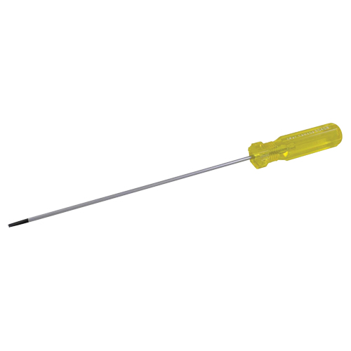 Tournevis &agrave; fente d'&eacute;lectricien, Tige de 1/8", Ronde, 6-1/2" lo, Prise en Plastique Par Equipment