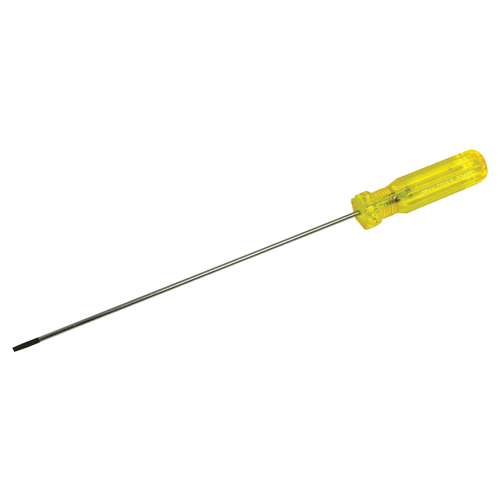 Tournevis &agrave; fente d'&eacute;lectricien, Tige de 1/8", Ronde, 11-1/2" lo, Prise en Plastique Par Equipment