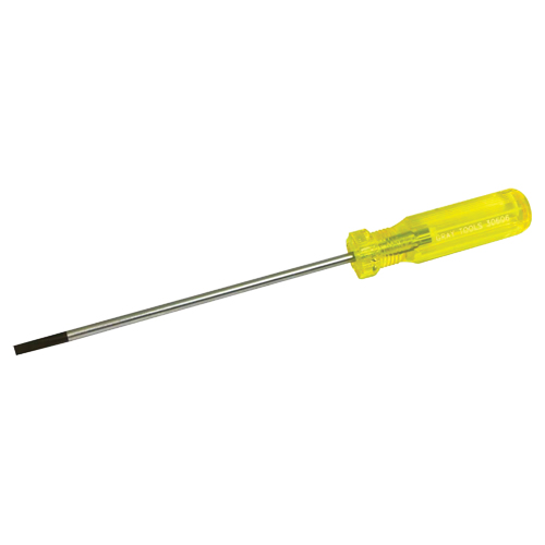 Tournevis &agrave; fente d'&eacute;lectricien, Tige de 3/16", Ronde, 9-1/2" lo, Prise en Plastique Par Equipment