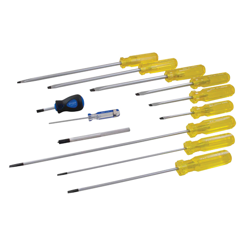 Jeu de tournevis &agrave; fente, 9 mcx Par Equipment