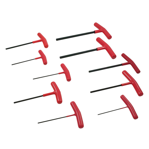 T-handle Hex Key Set, 10 Pcs., Imperial Par Equipment