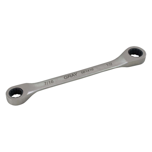 Cl&eacute; &agrave; cliquet polygonale double pour engrenage, 12 pans, 5/16" x 3/8", Fini Ordinaire Par Equipment