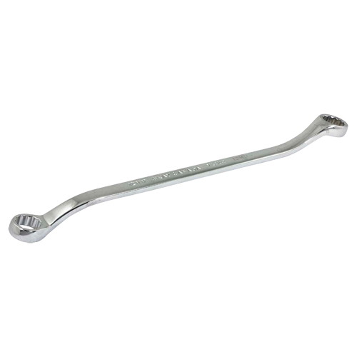 Box End Wrench, 12 Point, 12 mm x 13 mm, 15° Offset, Chrome Finish Par Equipment