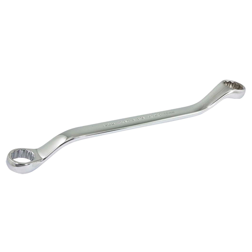 Box End Wrench, 12 Point, 17 mm x 19 mm, 15° Offset, Chrome Finish Par Equipment