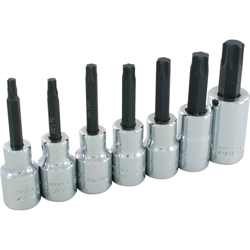 Jeu de douilles Torx, Torx, Prise 1/2", 7 mrcx Par Equipment