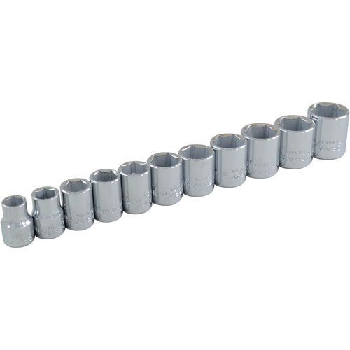 Jeu de douilles, 11 Mcx, Prise de 3/8" Par Equipment