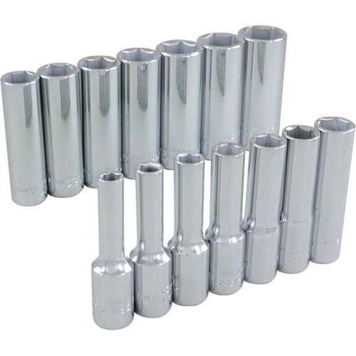 Jeu de douilles, 14 Mcx, Prise de 3/8", Profond Par Equipment