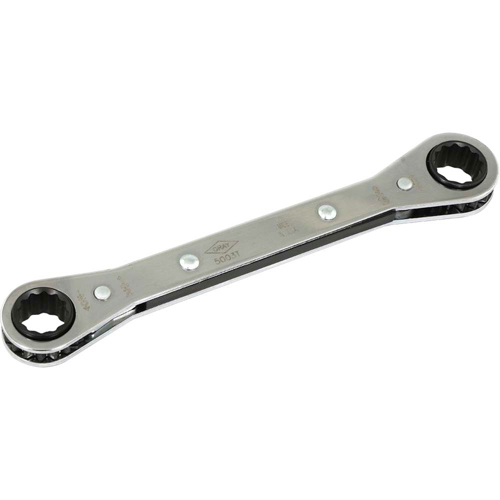 Flat Ratcheting Box Wrench  , 1/2" Drive, Plain Handle Par Equipment