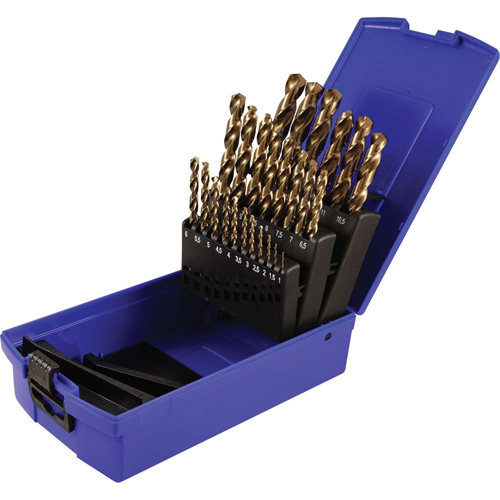 Jeu de forets, 25 morceaux, Acier rapide au cobalt Par Equipment