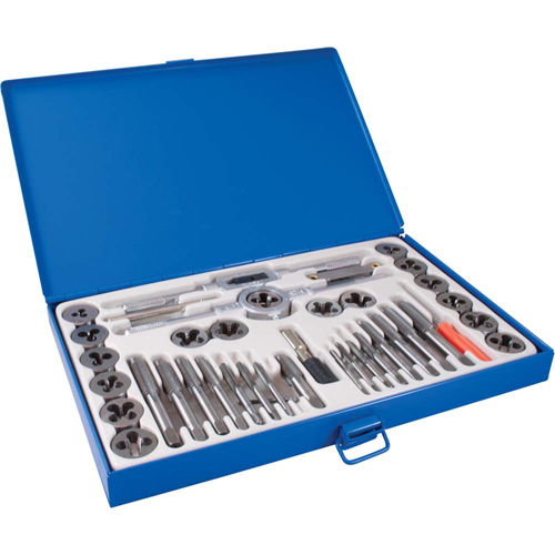 Jeu de tarauds et fili&egrave;res imp&eacute;riaux, 40 mrcx. Par Equipment