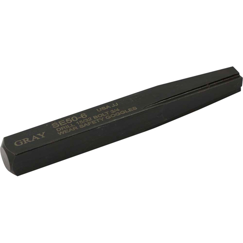 Straight Type Screw Extractor, 6, For Screw Size 3/4", Carbide Par Equipment