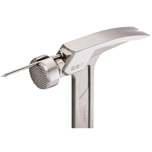 Milled Face Framing Hammer, 22 oz., Solid Steel Handle, 15" L Par Equipment