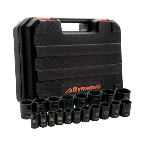 SAE Socket Set, 19 Pcs, Impact, 1/2" Drive Size Par Equipment