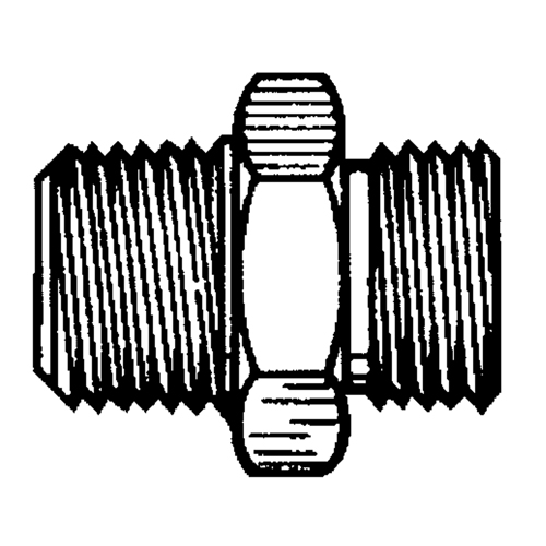 Reducer/Adapter Fitting, 1/4" x 1/8" Dia, Brass Par Equipment