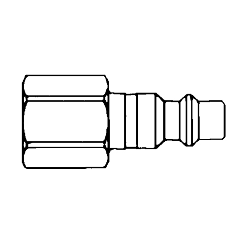 Quick Couplers - 1/2" Industrial, One Way Shut-Off - Plugs, 3/8" Par Equipment