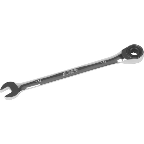SAE Ratcheting Combination Wrench, 12 Point, 1/4", Chrome Finish Par Equipment