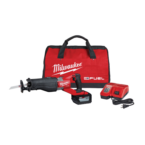M18 Fuel Super Sawzall&reg; Reciprocating Saw Kit, 18 V, Lithium-Ion Battery, 0-3000 SPM Par Equipment