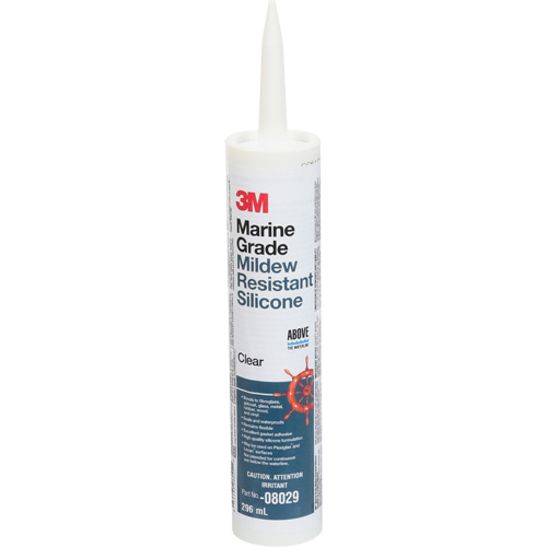 Marine Grade Silicone Sealant, 296 ml, Cartridge, Clear Par Equipment