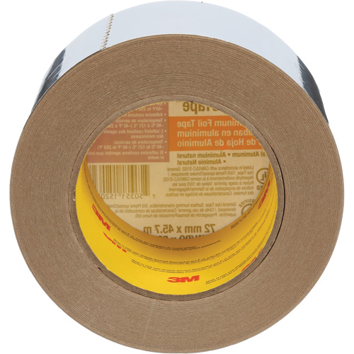 Ruban en aluminium Venture Tape, &eacute;paisseur 1,8 mils, 72 mm (3") x 45,7 m (150') Par Equipment