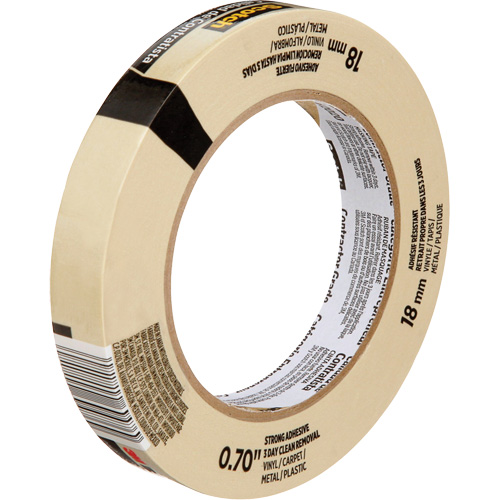 Scotch&reg; Contractor Grade Masking Tape 2020, 18 mm (3/4") x 55 m (180'), Beige Par Equipment