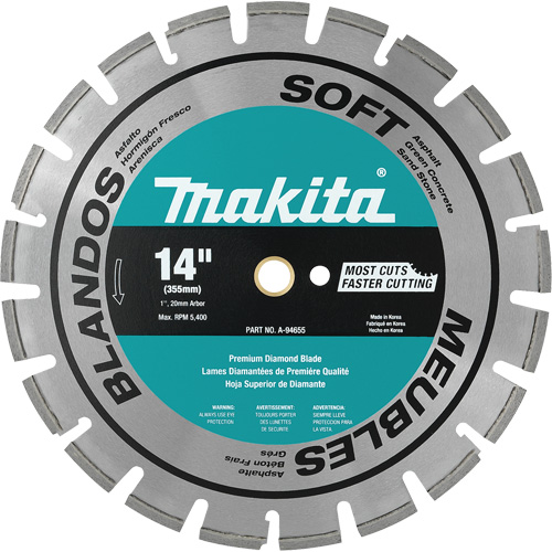 Lame de diamant segment&eacute;e pour mat&eacute;riau doux Par Equipment