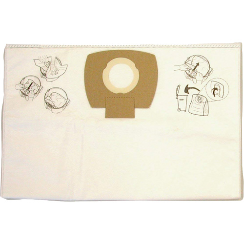 Sacs-filtre en papier pour aspirateur, 8 gal. US Par Equipment