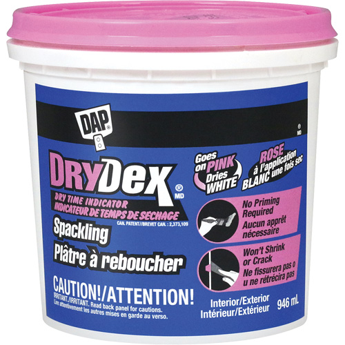Pl&acirc;tre &agrave; reboucher DryDex, 946 ml, Contenant en plastique Par Equipment