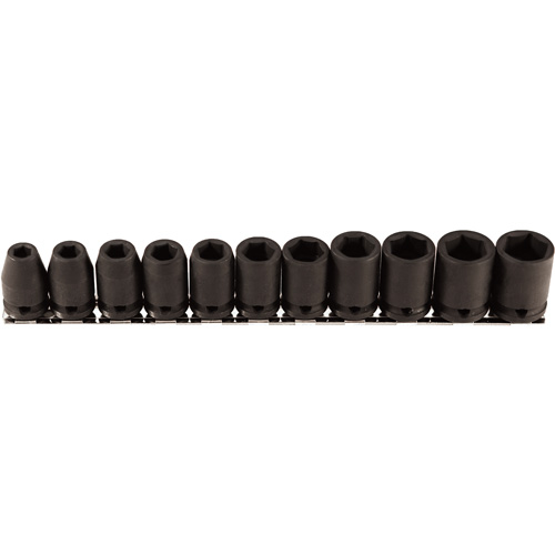 Jeu de douilles, 11 Mcx, Chocs, Prise de 3/8" Par Equipment