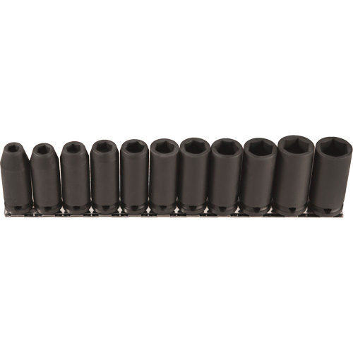 Jeu de douilles longues, 11 Mcx, Chocs, Prise de 3/8", Profond Par Equipment