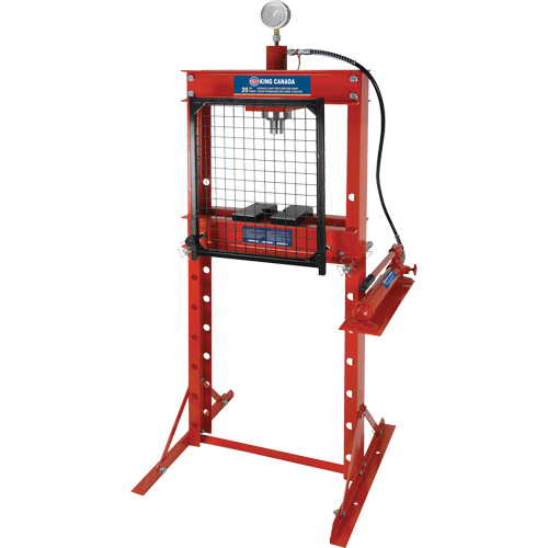 Hydraulic Shop Press with Grid Guard, 20 tons Capacity Par Equipment