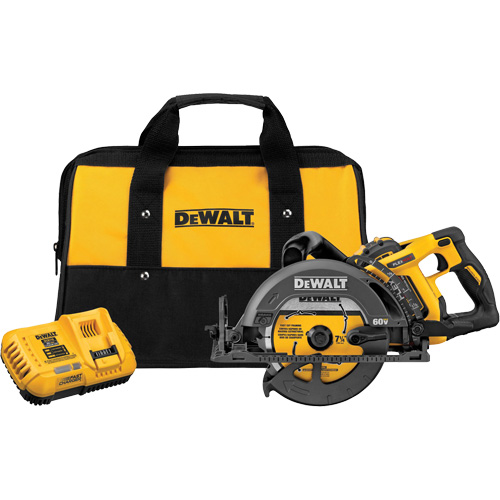 FlexVolt&reg; Worm Drive Style Saw Kit, 7-1/4", 60 V Par Equipment