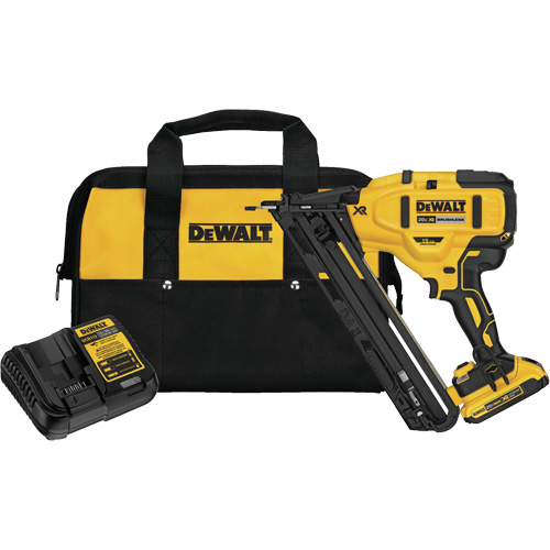 Max XR&reg; Angled Finish Nailer Kit, 20 V, Lithium-Ion Par Equipment