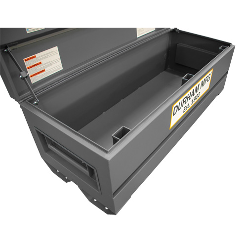 Jobsite Storage Box, 60" x 24" x 22-3/4", Steel, Grey Par Equipment