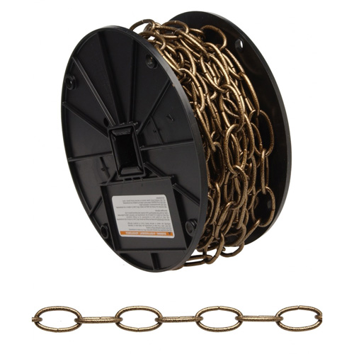 Chaîne d&eacute;corative, Acier au carbone, #10 x 60' (18,3 m) l, Charge d'utilisation 35 lb (0,0175 tonne) Par Equipment