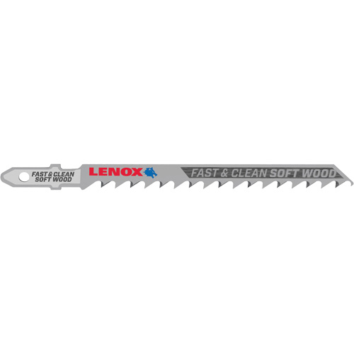 Lame de scie sauteuse pour coupe nette, Bim&eacute;tal, Tige en T, 4" lo, 6 dents par pouce Par Equipment