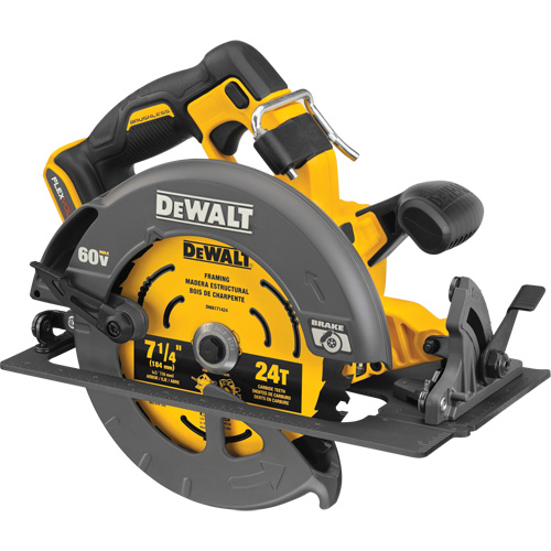 FlexVolt&reg; Max Brushless Circular Saw with Electric Brake (Tool Only), 7-1/4", 60 V Par Equipment