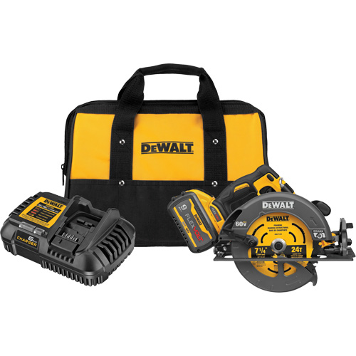 FlexVolt&reg; Max Brushless Circular Saw with Electric Brake Kit, 7-1/4", 60 V Par Equipment