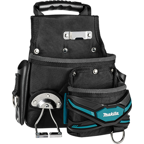 Pochette tout usage pour couvreur TH3, Porte-outil multiple, Cuir/Polyester/Polypropyl&egrave;ne, 2 Poches Par Equipment