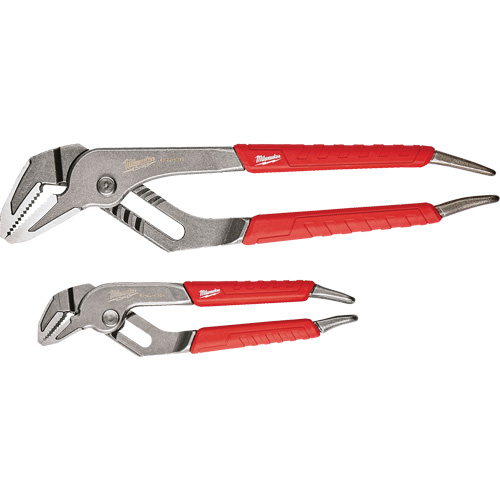 Jeu de pinces &agrave; m&acirc;choires droites 6" et 10" &agrave; prise Comfort Grip, 2 Morceaux Par Equipment