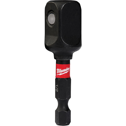 Shockwave Impact Socket Adapters, 1/4" Drive Size, 1/2" Male Size, Ball, 2" L Par Equipment