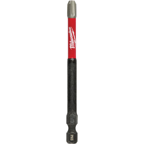 Shockwave Impact Duty Screwdriver Bit, Phillips, #3 Tip, 1/4" Drive Size, 3-1/2" Length Par Equipment