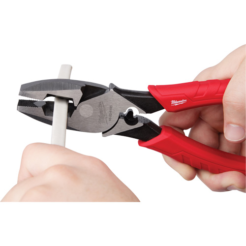 Comfort Grip High Leverage Lineman's Pliers with Crimper Par Equipment