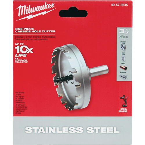 Scies-cloches au carbure monobloc, 3-1/2", Profondeur de la coupe de 3/16" Par Equipment