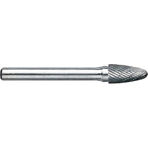 Drillco&reg; Magnum Double Cut Solid Carbide Burr, SG-3, 3/8" Dia., 1/4" Shank, 3/4" Depth of Cut Par Equipment