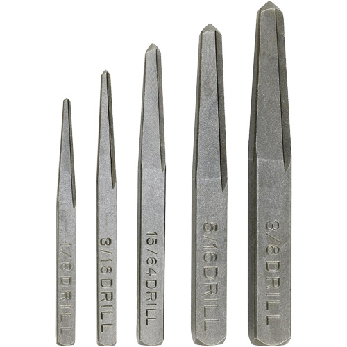 Jeu d'extracteurs &agrave; vis, Acier au chrome, 5 Morceaux Par Equipment