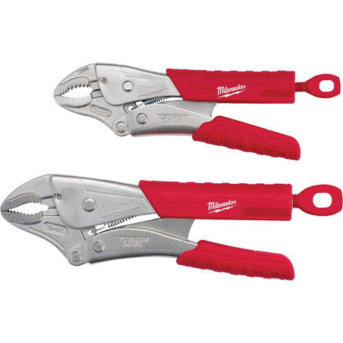 Jeu de pinces-&eacute;taux &agrave; m&acirc;choires courb&eacute;es Torque Lock, 2 Morceaux Par Equipment