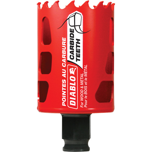 Wood & Metal Hole Saw, 1-7/8", 2-3/8" Depth of Cut, Carbide Par Equipment