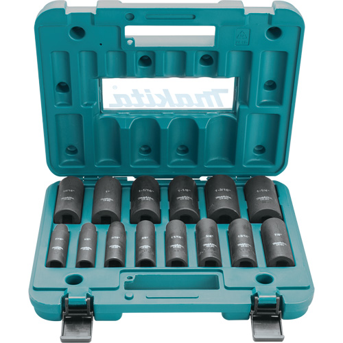 Well Socket Set, 14 Pcs, Impact, 1/2" Drive Size, Deep Par Equipment